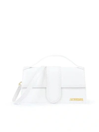 Shop Jacquemus One Shoulder Bag In White