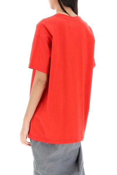 Shop Vivienne Westwood Classic T-shirt With Orb Logo Women In Red