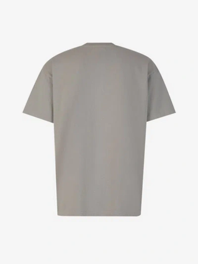 Shop John Elliott Plain Cotton T-shirt In Gris Pedra
