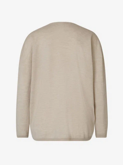 Shop Max Mara Cashmere V Neck Sweater In No Side Seams