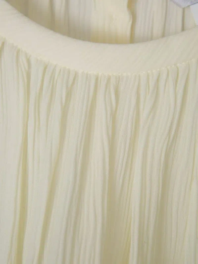 Shop Max Mara Flowing Silk Blouse In Blanc