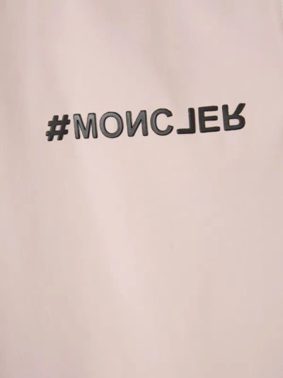 Shop Moncler Grenoble Logo Technical T-shirt In Rosa Pal