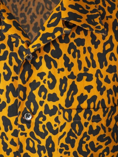 Shop Palm Angels Animal Motif Shirt In Lleopard