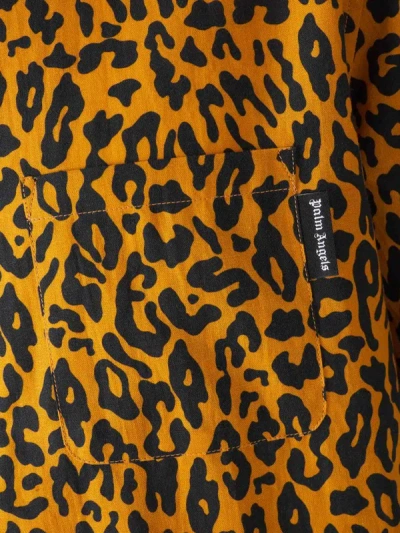 Shop Palm Angels Animal Motif Shirt In Lleopard