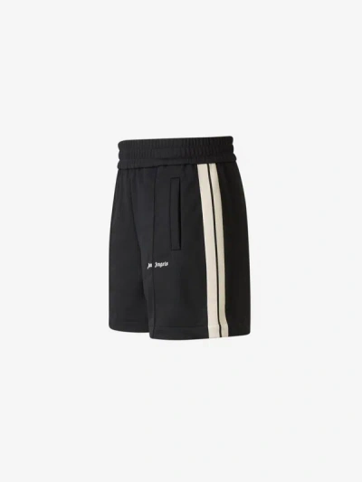 Shop Palm Angels Contrast Strip Bermuda Shorts In Contrast Stripes On Both Sides