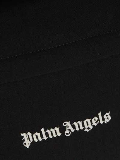 Shop Palm Angels Logo Backpack In Negre