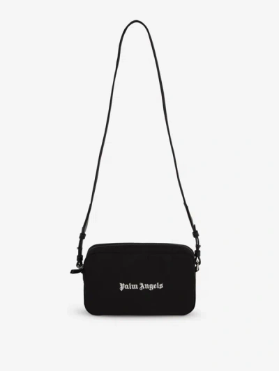 Shop Palm Angels Logo Shoulder Bag In Negre