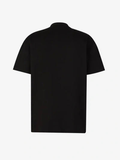 Shop Palm Angels Monogram Pin T-shirt In Negre