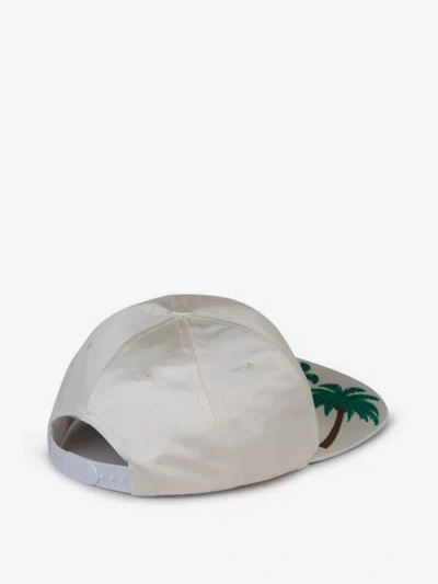 Shop Rhude Logo Hotel Cap In Blanc