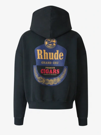 Shop Rhude Printed Cotton Sweatshirt In Logo Print On The Front And Back