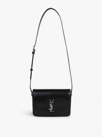 Shop Saint Laurent Solferino Shoulder Bag In Negre