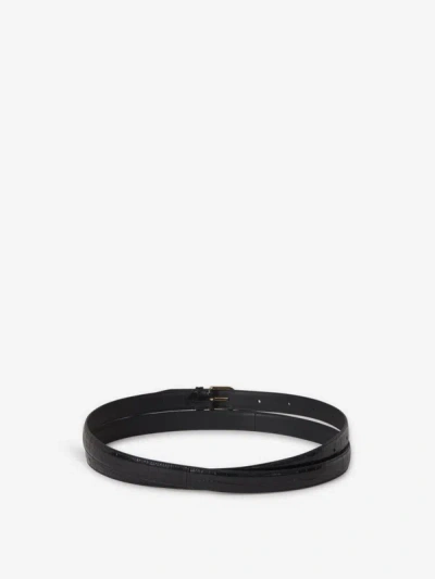 Shop Totême Smooth Leather Belt In Glossy Effect