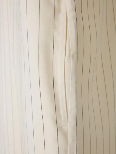 Shop Totême Striped Midi Dress In Striped Motif