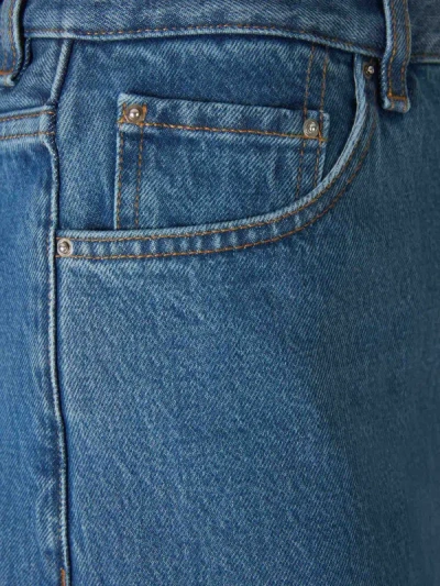 Shop Totême Wide Leg Jeans In Ironed Pleat Detail