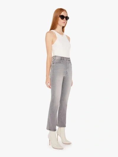Shop Mother The Hustler Ankle Barely There Jeans In Grey - Size 34