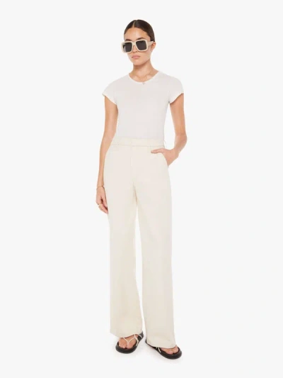 Shop Mother The Sk8r Prep Sneak Ecru Pants In White - Size 34