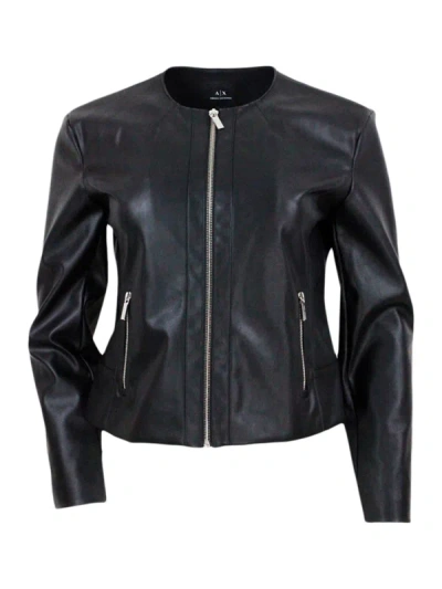 Shop Armani Exchange Jackets In Black