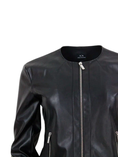 Shop Armani Exchange Jackets In Black