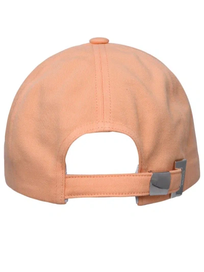 Shop Balmain Orange Cotton Hat