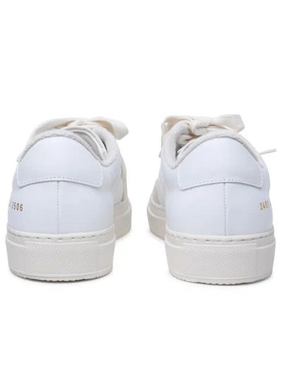 Shop Common Projects 'tennis Pro' White Leather Sneakers