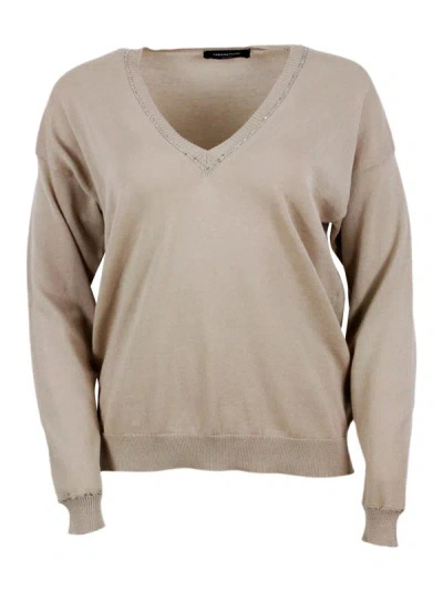 Shop Fabiana Filippi Sweaters In Brown