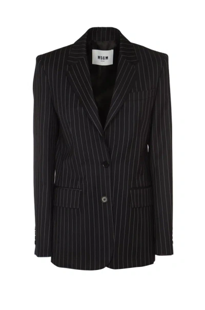 Msgm Jackets Blue In Blue