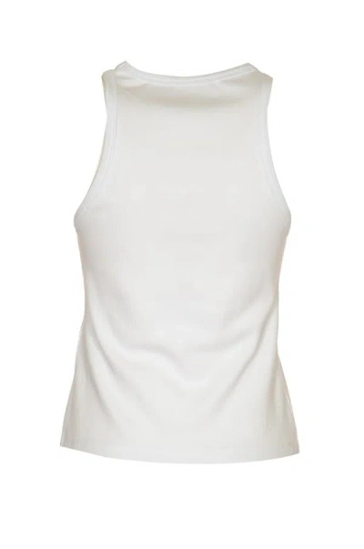 Shop Msgm Top In Optical White