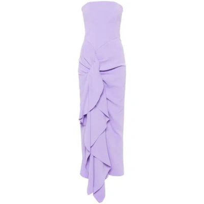 Shop Solace London Dresses In Purple