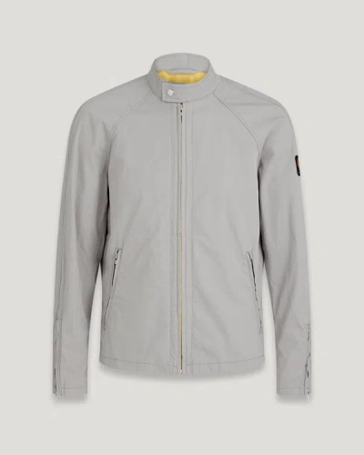 Shop Belstaff Scrambler Jacket In Cloud Grey / Yellow Oxide
