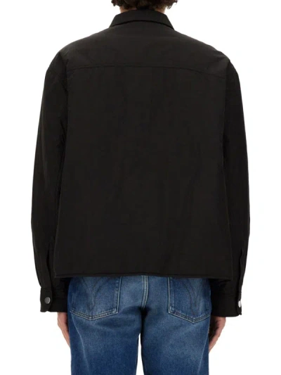 Shop Ami Alexandre Mattiussi Ami Paris Padded Shirt In Black