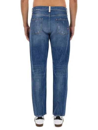 Shop Amish "jeremiah Straight" Jeans In Denim
