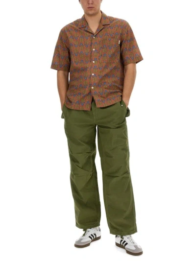 Shop Amish Parachute Pants In Military Green