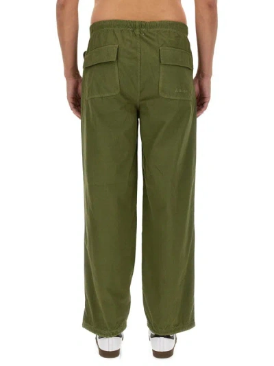 Shop Amish Parachute Pants In Military Green