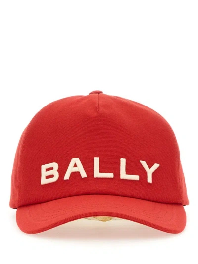 Shop Bally Baseball Hat With Logo In Red