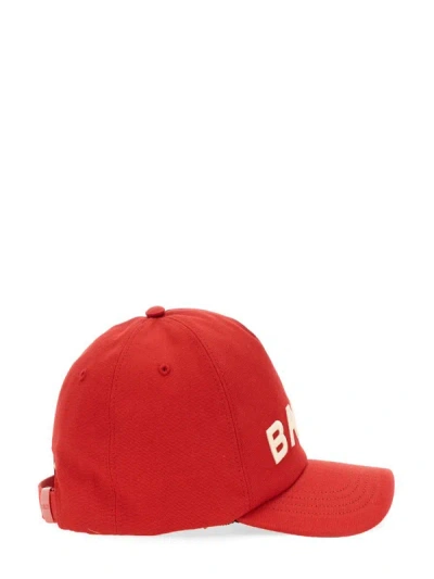 Shop Bally Baseball Hat With Logo In Red