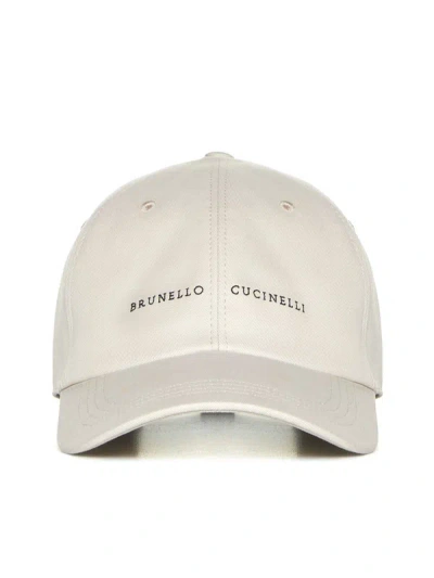 Shop Brunello Cucinelli Hats In Avena