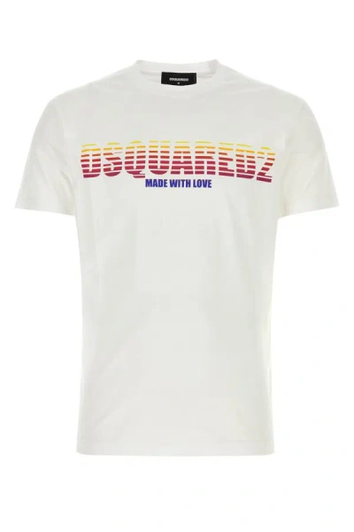 Shop Dsquared2 T-shirt In White