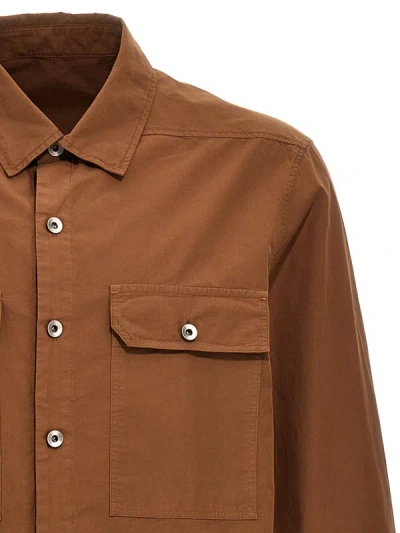 Shop Rick Owens Drkshdw Cotton Shirt In Brown