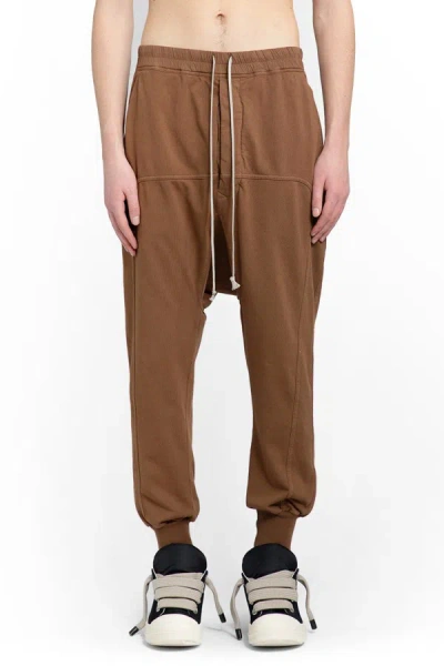 Shop Rick Owens Trousers In Green