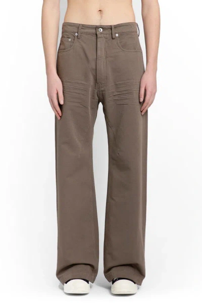 Shop Rick Owens Trousers In Brown