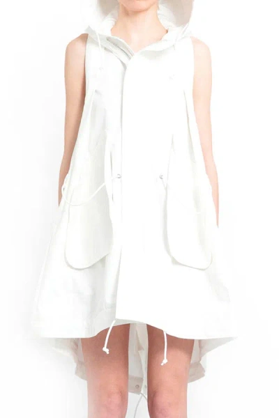Shop Sacai Waistcoats In Off-white