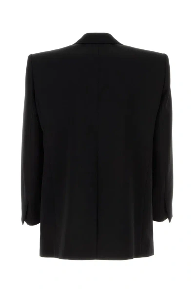 Shop Saint Laurent Jackets And Vests In Noir