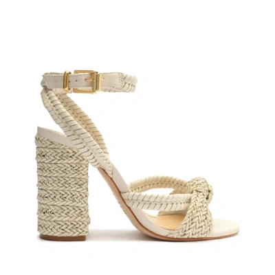 Shop Schutz Kareena Nappa Leather Sandal In Pearl