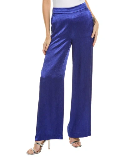 Shop Kobi Halperin Alyssa Crinkle Pant In Blue