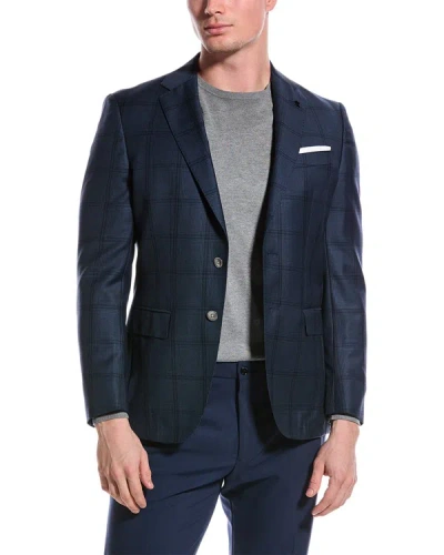 Shop Hugo Boss Slim Fit Wool Sport Jacket In Blue