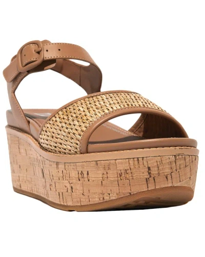 Shop Fitflop Eloise Leather Sandal In Beige