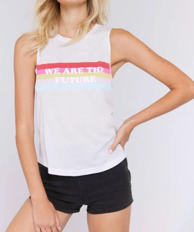 Shop Spiritual Gangster We Are The Future Muscle Tank In White