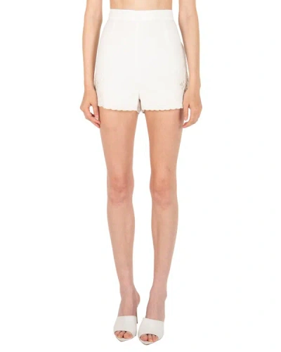 Shop Secret Mission Ada Linen-blend Short In White