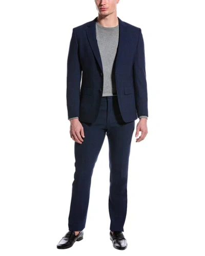 Shop Hugo Boss 2pc Slim Fit Wool-blend Suit In Blue
