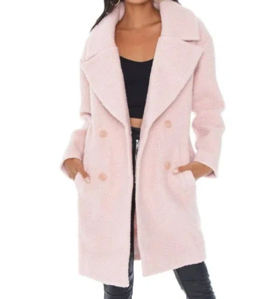 Shop Lost In Lunar Pre-loved - Teisha Teddy Coat In Musk In Pink
